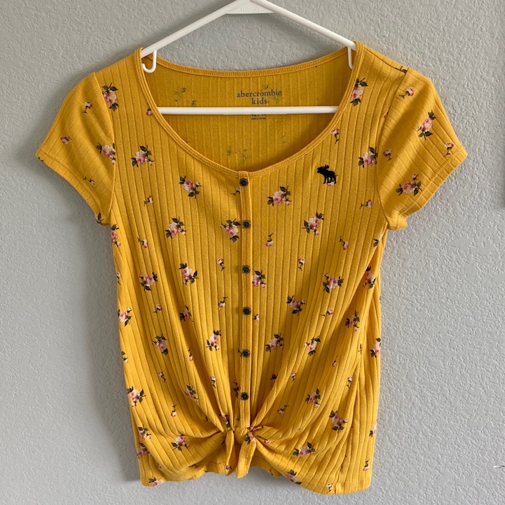 Abercrombie kids yellow top